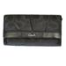 Coach Bags | Coach Trifold Wallet Black Classic Long Leather Lined Jacquard Logo | Color: Black | Size: Os