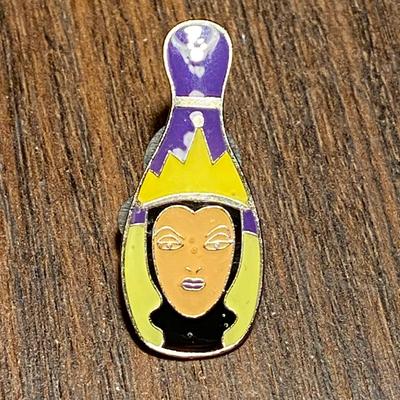 Disney Accessories | Disney Evil Queen Villain Snow White Bowling Pin Trade 2008 Hidden Mickey | Color: Black/Purple | Size: Os