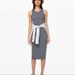 Lululemon Athletica Dresses | Lululemon Women’s Sz 4 Grey Picnic Play Bodycon Sleeveless Midi Dress | Color: Gray | Size: 4