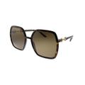 Gucci Accessories | New Gucci Gg 0890s 002 Havana Plastic Oversized Sunglasses Brown Lens | Color: Brown | Size: 55