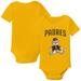 Infant Tiny Turnip Gold San Diego Padres Teddy Boy Bodysuit