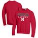 Men's Champion Scarlet Nebraska Huskers Alumni Logo Pullover Sweatshirt