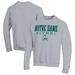 Men's Champion Gray Notre Dame Fighting Irish Alumni Logo Pullover Sweatshirt