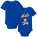 Infant Tiny Turnip Royal New York Mets Girl Teddy Bodysuit