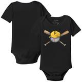 Infant Tiny Turnip Black Pittsburgh Pirates Hat Crossbats Bodysuit