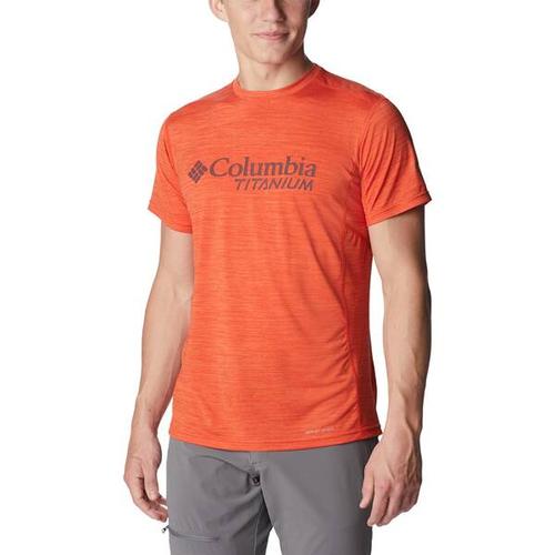 COLUMBIA-Herren-Oberteil-M Titan Pass™ Graphic Tee, Größe XL in Orange