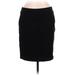 Banana Republic Casual Pencil Skirt Knee Length: Black Print Bottoms - Women's Size 8