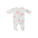 Carter's Long Sleeve Outfit: White Print Bottoms - Size 3 Month