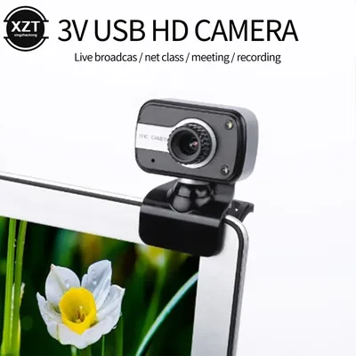 Webcam V3 USB HD de haute qualité caméra à clip pour ordinateur avec microphone caméra d'appel