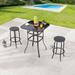 Patio Festival Outdoor 2-Person Square Bistro Dining Set