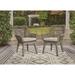 Signature Design by Ashley Beach Front Brown/Beige Outdoor Arm Chair Set With Cushions (Set of 2) - 28"W x 27"D x 35"H