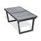 Table de jardin 10 places en aluminium anthracite et plateau céramique