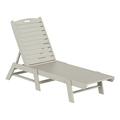 Paradise Reclining Chaise Lounge with Poly Material