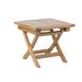 RRI Goods Teak Wood Coffee Table Square Outdoor Table with Foldable Legs