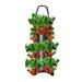 Upside Down Tomato Planter | Vertical Hang Garden Bag | Breathable Canvas Strawberry Planter Bags Flower Grow Bags Aeration Fabric Strawberry Planter Bags