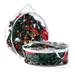 2 Pack Christmas Wreath Storage Container 30 Inch Clear Wreath Storage Bags Plastic Wreath Bags with Dual Zippers and Handles for Xmas Seasonal Thanksgiving Holiday Artificial Wreath Storage