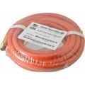 PRO-SOURCE 1/4 ID x 15/32 OD 25 Long Multipurpose Air Hose MNPT x MNPT Ends 300 Working psi 23 to 150Â°F 1/4 Fitting Orange