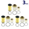 3 Set of Oil Filter & Fuel Filter Kit FD4616 & FD4604 For 2003 2004 2005 2006 2007 Ford F250 F350 F450 F550 Super Duty For 2003 2004 2005 Ford Excursion 6.0L