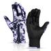 Outdoor Winter Plus Velvet Men s And Women s Ski Cold-proof Warm Touch Screen Sports Cycling Bicycle Long Finger Gloves Purple XL