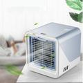 RnemiTe-amo Mini Air Conditioner Portable Evaporative Cooler Fan 3 Speeds USB Powered Desk Cooler For Personal Space Cooling Rechargeable Battery Small Misting Cooler For Room Desk Office