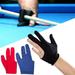 Biplut Spandex Snooker Billiard Cue Glove Pool Left Hand Open Three Finger Accessory