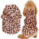 Pet Clothes Autumn Winter Plush Coat Leopard Print Coat Small Dog Cat Jacket Fur Sweater Bulldog Pug Poodle