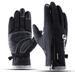 Men Women Leather Gloves Touch Screen Cycling Gloves Winter Warm Gloves Sports Gloves Black M