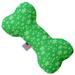 Mirage Pet Green and White Snowflakes 6 inch Bone Dog Toy