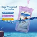 Kripyery Phone Waterproof Pouch Clear Transparent with Hanging Strap Good Seal Leakproof Phone Protection Touchscreen Beach Diving Phone Waterproof Case Diving Supplies