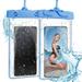 Htwon 7 inch Universal Luminous Waterproof Bag Beach Floating Swimming Case Cover For iPhone 13/Samsung galaxy s22 Cell Phone