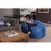 Latitude Run® Extra Large Classic Bean Bag Polyester/Scratch/Tear Resistant/Microfiber/Microsuede in Blue | 18 H x 60 W x 60 D in | Wayfair