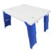 Modern Depo 15.9" Portable Folding Table Beach Table for Camping Picnic BBQ w/ Carry Bag Plastic/Resin in Blue | 9.6 H x 15.9 W x 14.2 D in | Wayfair