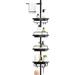 Rebrilliant Lillie-Belle Tension Pole Shower Caddy Stainless Steel/Metal in Black | 114 H x 12.99 W x 9.44 D in | Wayfair