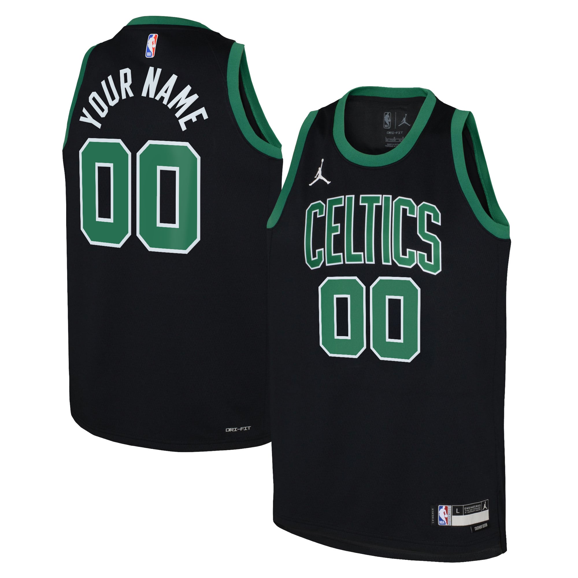 Maillot Swingman Jordan Brand Statement Edition 22 des Boston Celtics - Personnalisé - Enfant - unisexe Taille: XL (18/20)