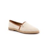 Women's Estelle Flat by Trotters in Natural Canvas (Size 10 M)