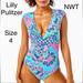 Lilly Pulitzer Swim | Lilly Pulitzer Jungle Sunrise Imogen One Piece Swimsuit 4 | Color: Blue/Pink | Size: 4