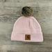 Carhartt Accessories | Carhartt Pom Pom Beanie Hat | Color: Pink | Size: Os