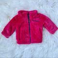 Columbia Jackets & Coats | Columbia Baby Girls Pink Fuzzy Fleece Zip Jacket Size 0-3months | Color: Pink | Size: 0-3mb