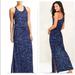 Athleta Dresses | Athleta Cressida Racerback Maxi Dress Size S | Color: Gray/White | Size: S