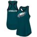 Women's G-III 4Her by Carl Banks Midnight Green Philadelphia Eagles Team Tater Tank Top