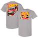 Men's Joe Gibbs Racing Team Collection Gray Sammy Smith 2023 #18 Pilot/Flying J T-Shirt
