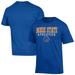 Men's Champion Royal Boise State Broncos Athletics Logo Stack T-Shirt