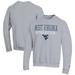 Men's Champion Gray West Virginia Mountaineers Athletics Logo Stack Pullover Sweatshirt