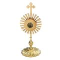 NKlaus GOLDEN Reliquary Reliquary Monstrance CROSS Monastery Work Home Altar 33cm 2677