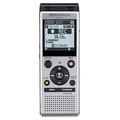 OM SYSTEM WS-882 hochwertiger digitaler Voice Recorder mit Stereomikrofonen, 6 Aufnahmemodi, Direkt-USB, eingebautem Ständer, 4 GB interner Speicher, Silber