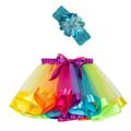 ZHAGHMIN Summer Outfits for Girls Girls Kids Tutu Party Dance Ballet Toddler Baby Skirt+Headband Set Matching Girl Clothes Baby Girl Outfit Girl Active Wear Long Sleeve Baby Girl Pajamas Baby Girl W