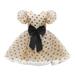 ZHAGHMIN Girls Dresses Size 16 Patchwork 28Y Clothes Toddler Girls Party Bubble Print Tulle Sleeve Kids Princess Dress Girls Dresses Clothes Girls 6T Dress Party for Girls Girls Size 5 2T Dress Tie