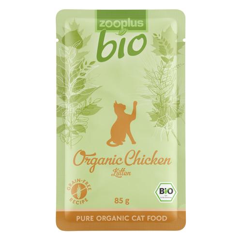 zooplus Bio 24 x 85 g zum Sonderpreis! - Kitten Bio Huhn