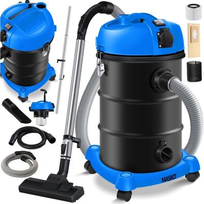 MASKO® 6IN1 Industriestaubsauger Staubsauger Nass Trocken Sauger Aschesauger 2300W + Steckdose