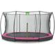 Trampoline enterré exit Silhouette ø427cm avec filet de sécurité - rose - Rose